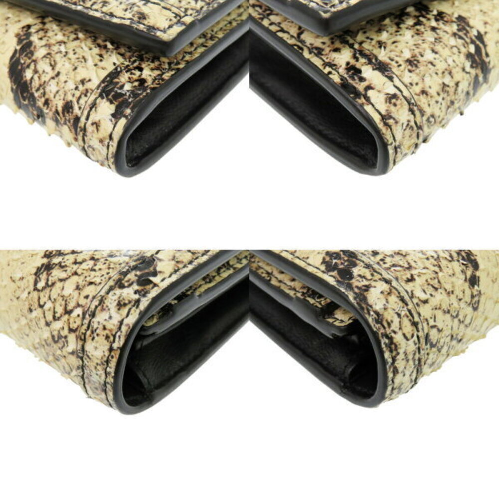 Gucci chain wallet beige python leather - image 4